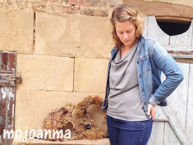 Jella - mojoanma alter stall, konfetti patterns, jeansjacke,