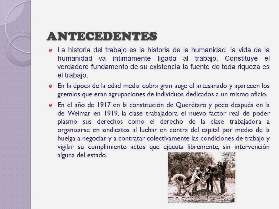 EVOLUCION DEL DERECHO DEL TRABAJO EN