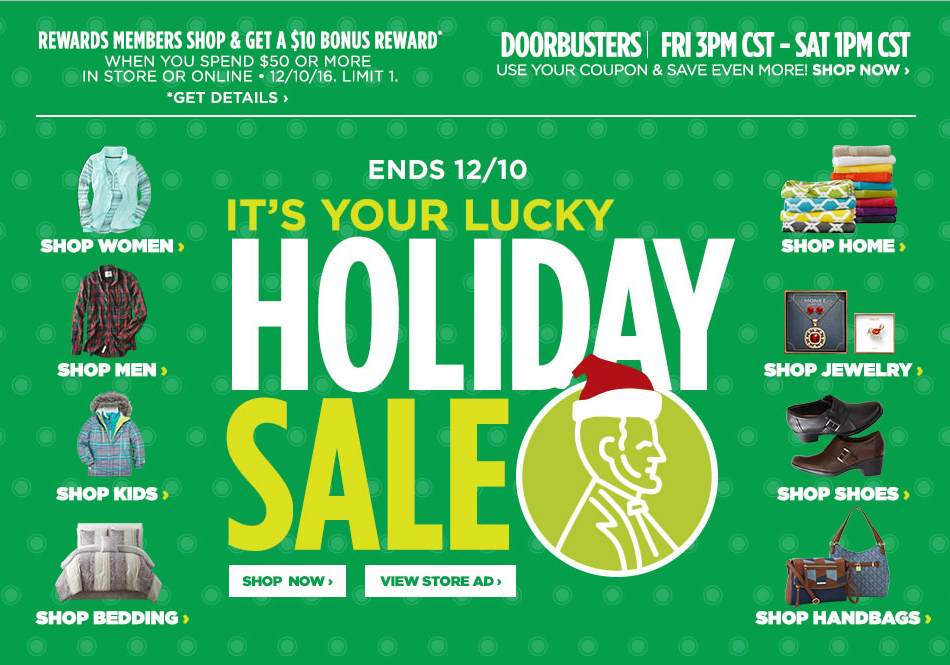 BLOG JCPenney Lucky Holiday Sale through