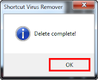 ازالة فيروس Shortcut والتخلص منه نهائيا
