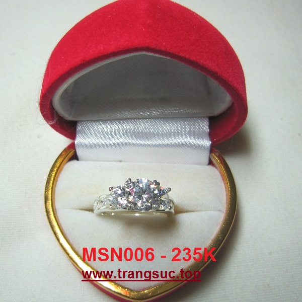 TrangSuc.top - Nhẫn đính đá trắng cao cấp MSN006 - 235.000 VNĐ Liên hệ: 0906 846366(Mr.Giang)