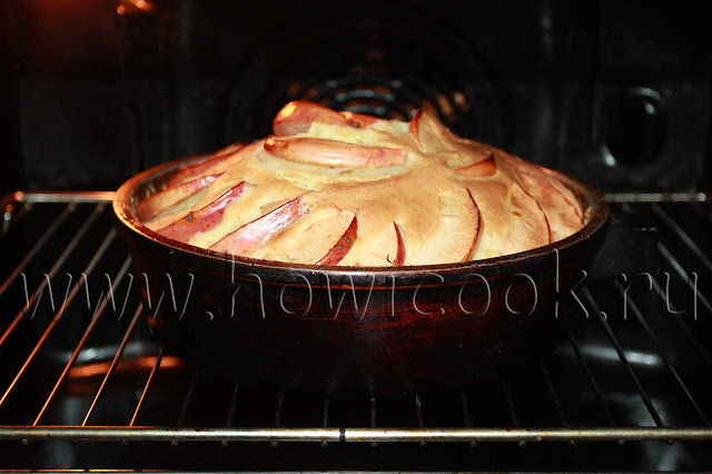 рецепт яблочного пирога на сметане с пошаговыми фото