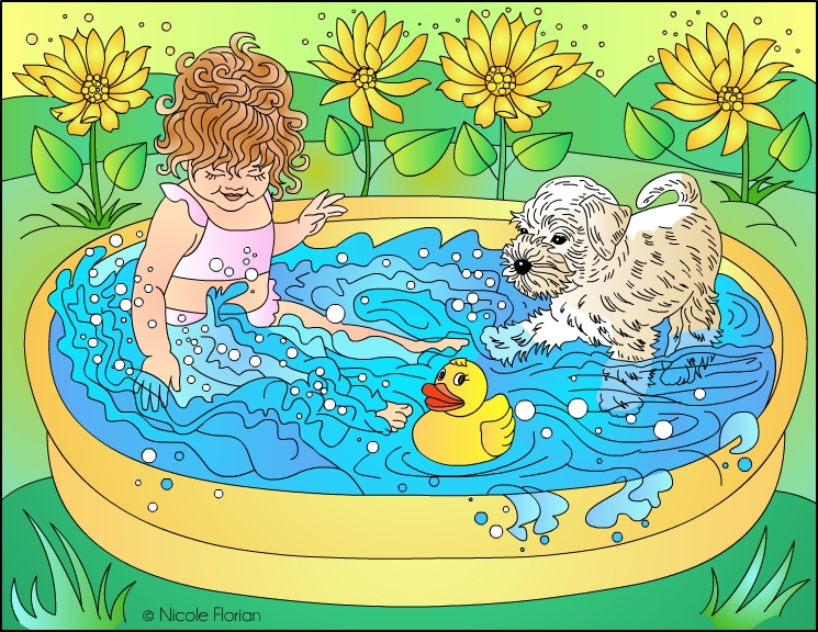 Nicole's Free Coloring Pages: SUMMER TIME * COLORING PAGE