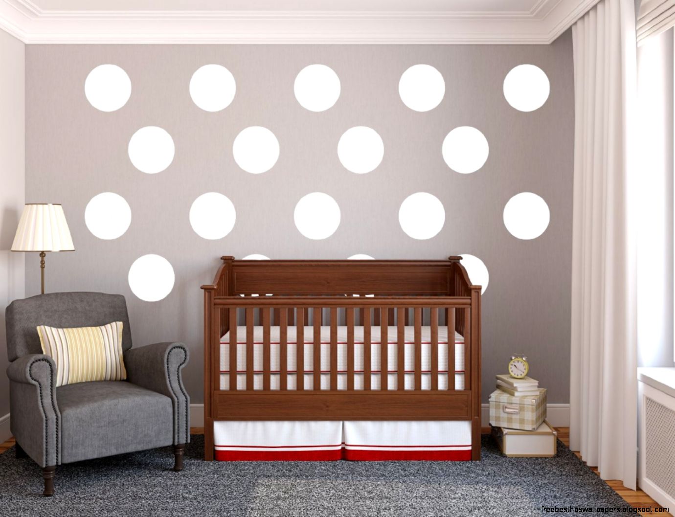 Over 200 Large Polka Dot Peel amp Stick Wall Stickers