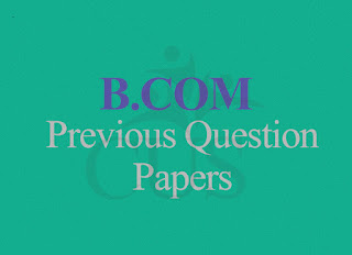 B.com Financial Market and Service Previous Question Papers