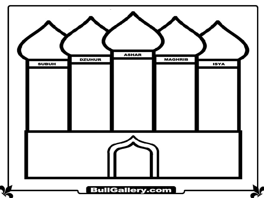 Printable Mosque Coloring Pages - Bull Gallery