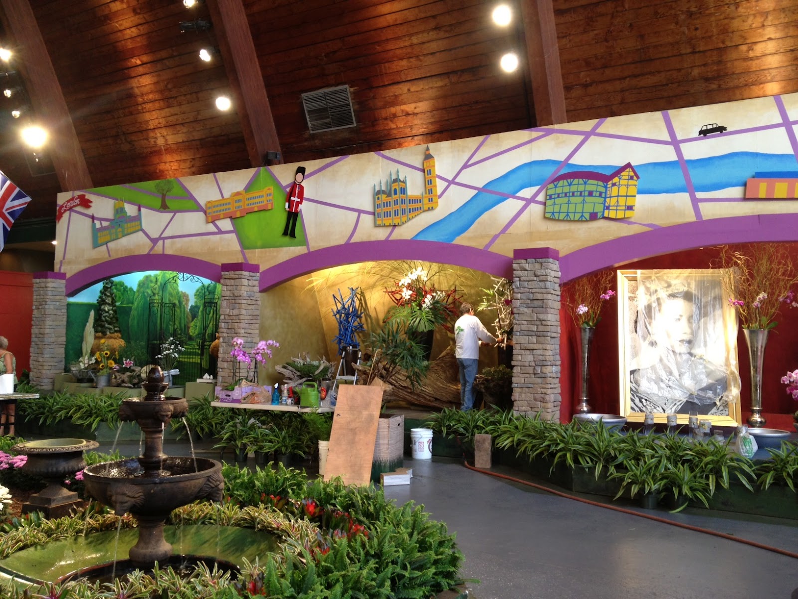 Katrina Coulourides LA County Fair Floral Exhibition Murals