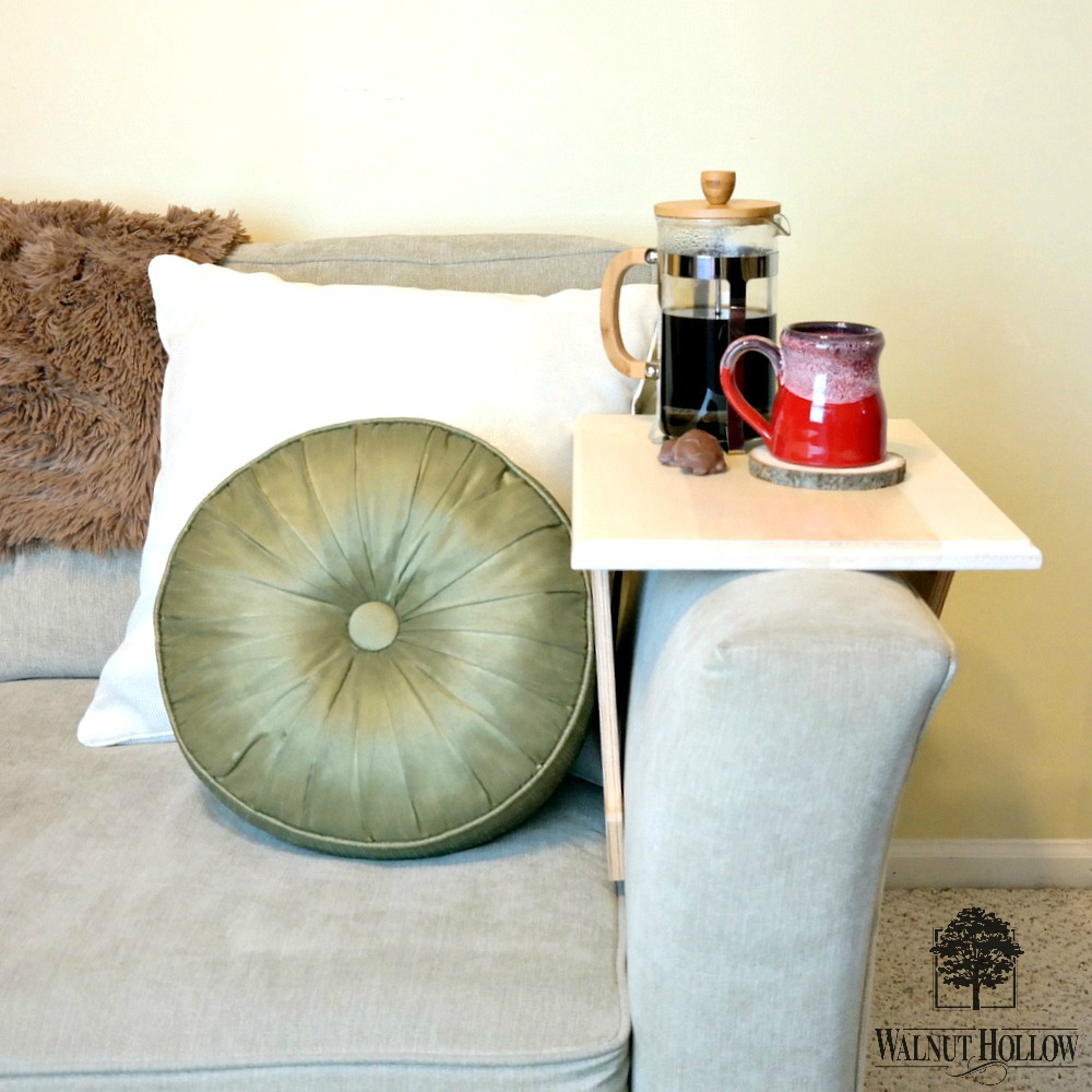 Couch Arm Coffee Table Walnut Hollow