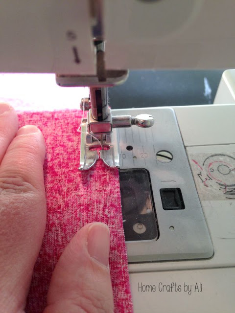 sewing the fabrics together