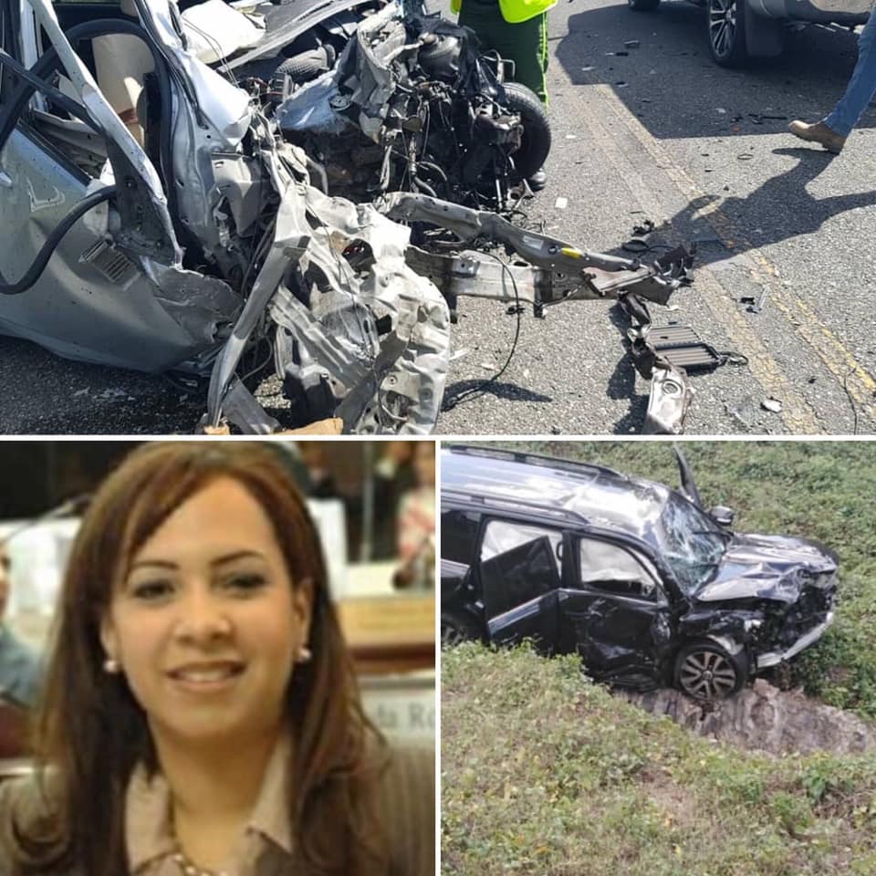 Sentimos mucho el aparatoso accidente de la Diputada Karen Ricardo con su familia.