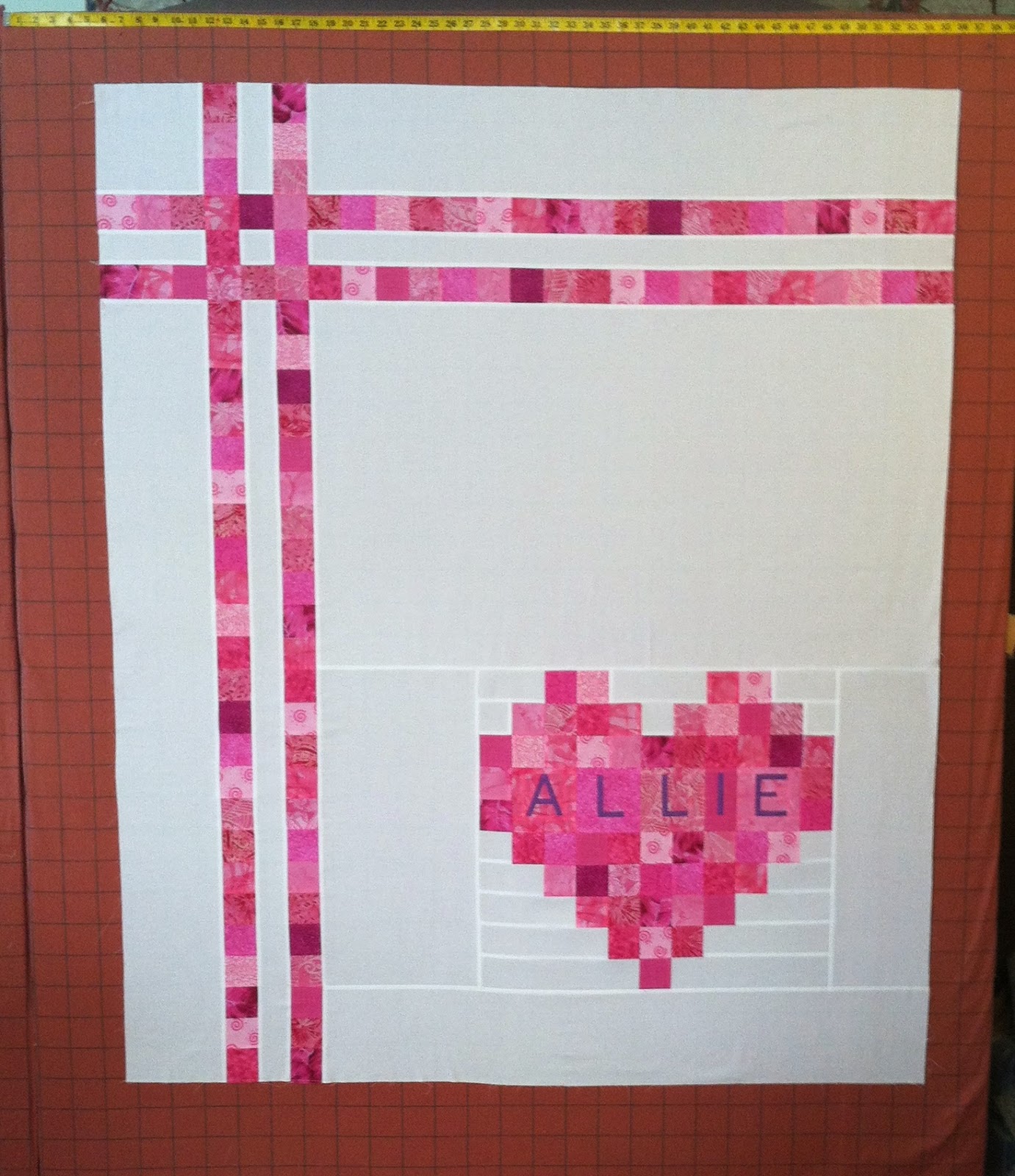 Heart Quilt - 2.5 inch squares - Signature Quilt