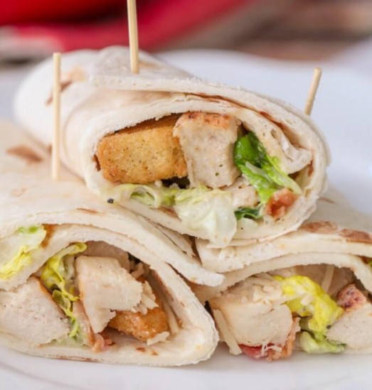 Chicken Caesar Wraps Foodandcake789