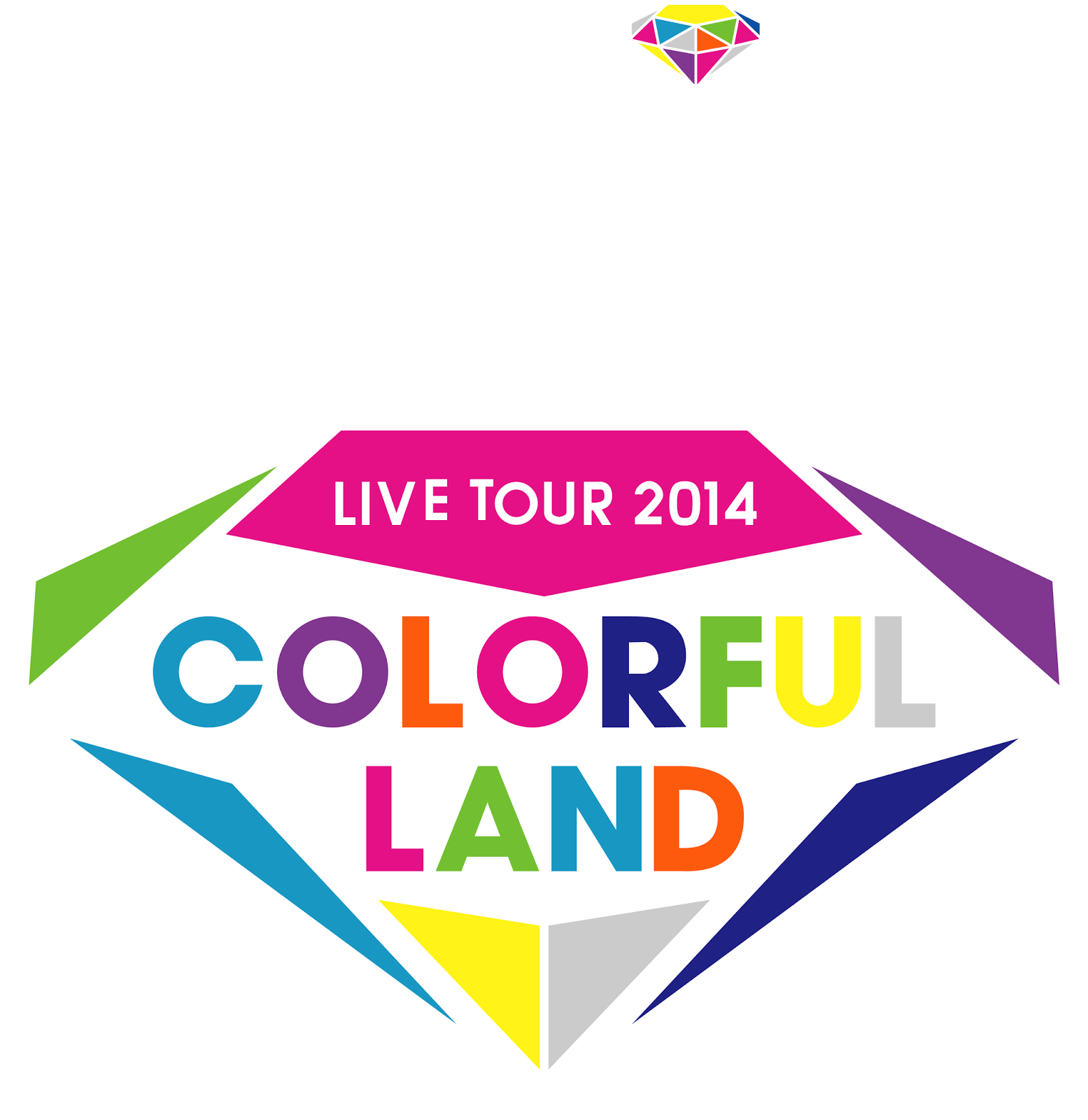 Logodol 全てが高画質 背景透過なアーティストのロゴをお届けするブログ E Girls Live Tour 14 Colorful Land のロゴ