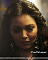 divya drishti serial actress mansi srivastava hot photo, mansi srivastava full face closeup looking down side.