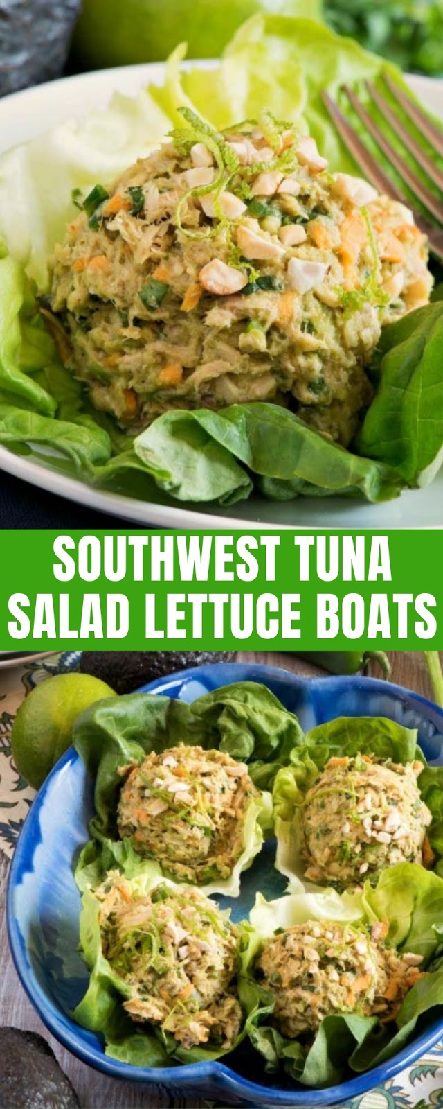 Southwest Tuna Salad Lettuce Boats