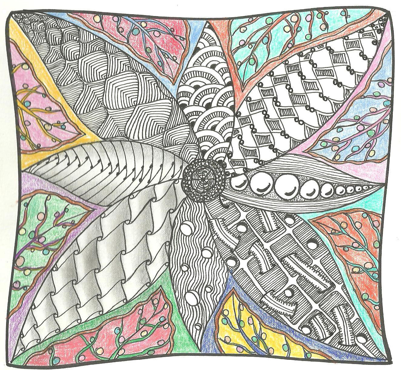 Journey Through Zentangle Art: Zentangle In Colours 610