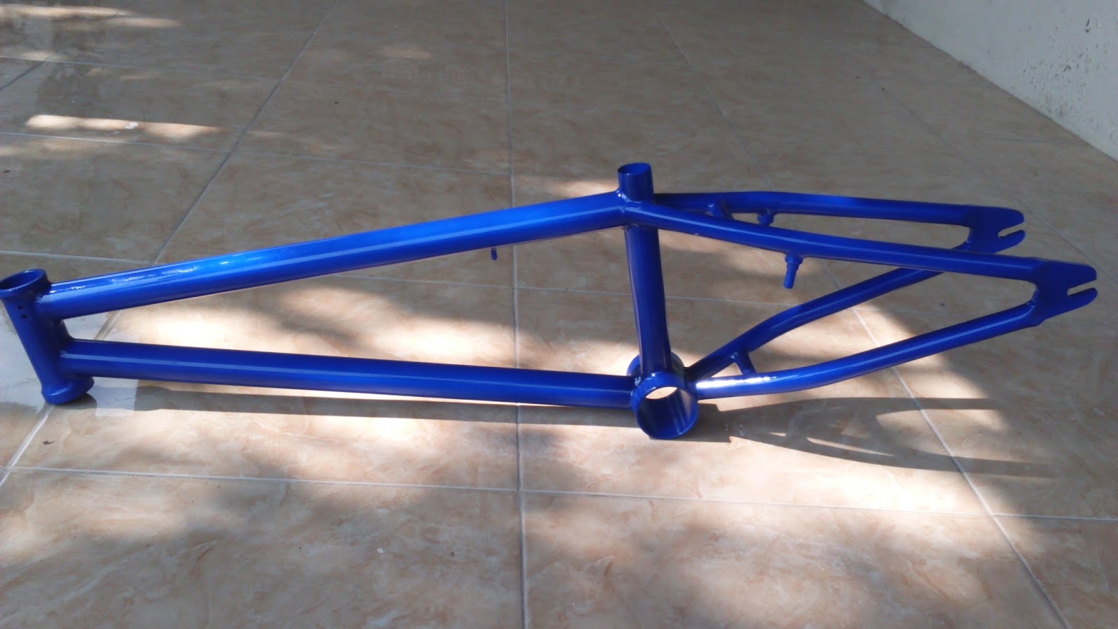 jual frame bmx street biru metalik - naviebmx
