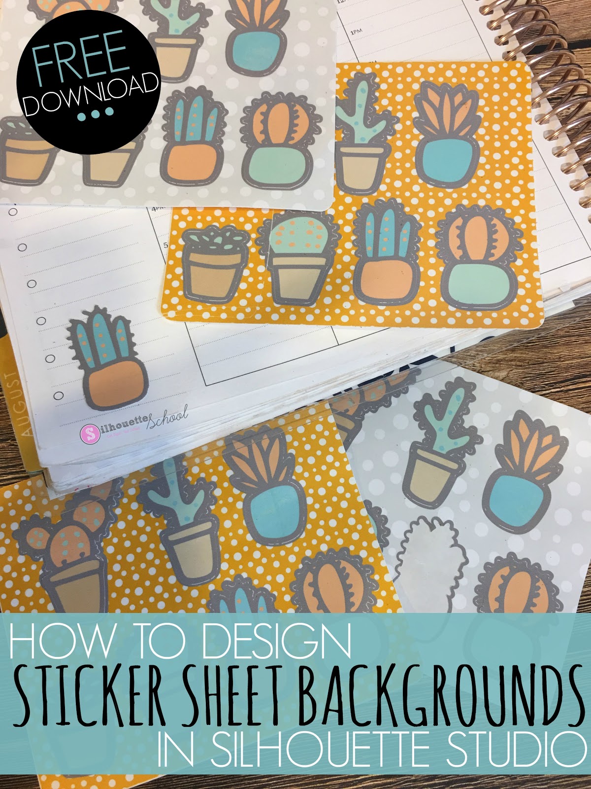 How to Fill Sticker Sheet Backgrounds with Patterns in Silhouette