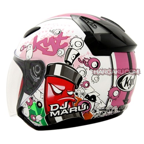Galeri Gambar Helm KYT Open Face DJ Maru Terbaru  Cara 