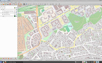 [Image: Screenshot of Viking showing a crosshair over OpenStreetMap.]