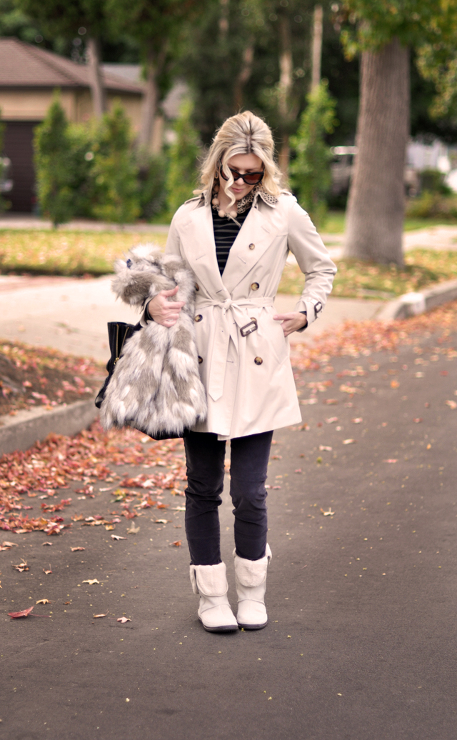 casual outfit, burberry trench