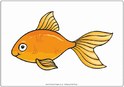 goldfish cartoon clipart fish gold animated clip cliparts printable poster happy 3d