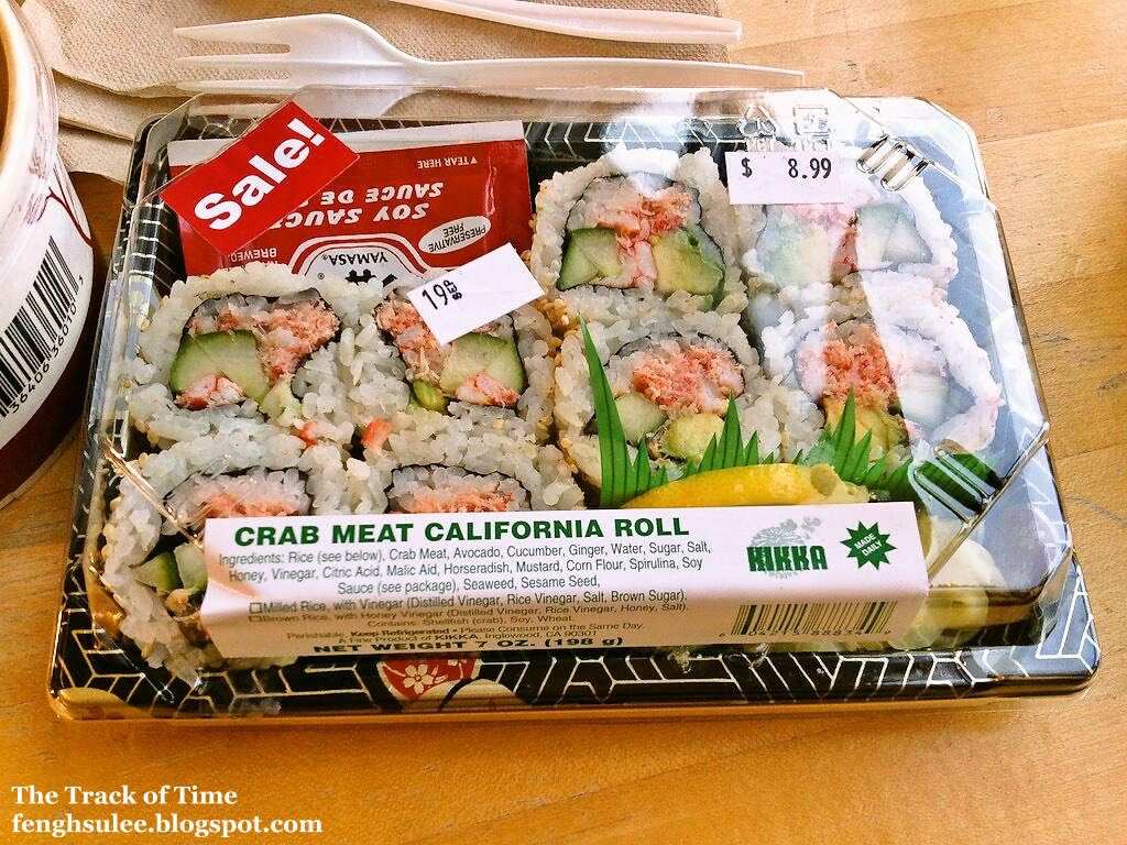 Kikka Sushi Crab Meat California Roll The Track of Time
