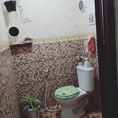 desain kamar mandi sederhana ukuran 2x2 | dinding tanpa