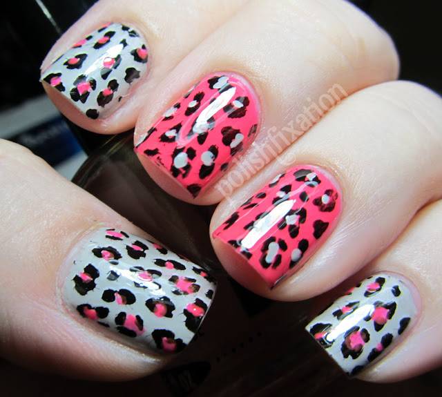 polish fixation: Edgy Leopard Print Stamping