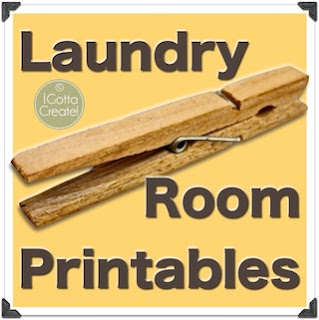 Laundry Room Printables ~ 4 free downloads from I Gotta Create!