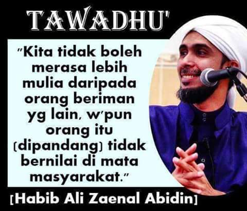 TAZKIRAH: Tawaduk - Rendahkan diri