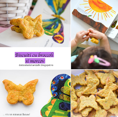 Biscuiti cu broccoli si morcov