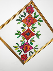 glass painting simple designs stained craft border ranjana pensive very below