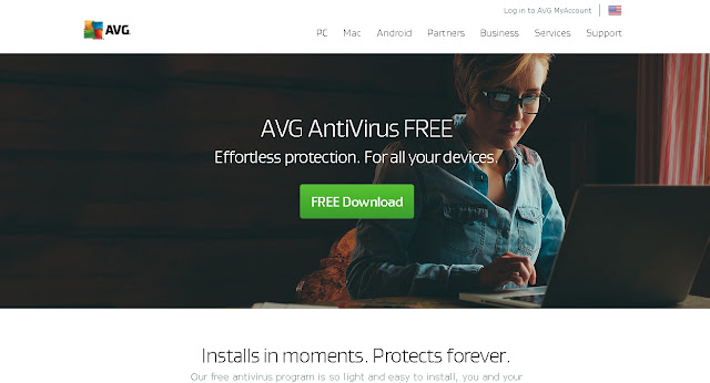 AVG antivirus site image