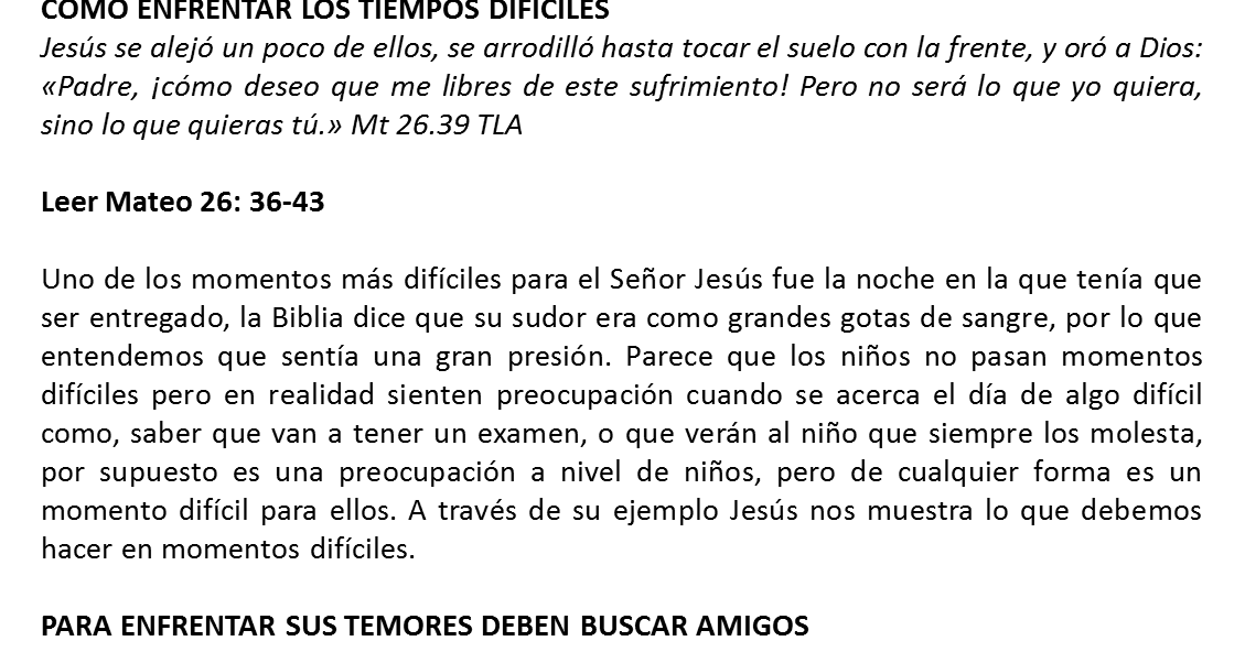 JESÚS ORA EN EL GETSEMANÍ CLASE DESCARGABLE PARA NIÑOS Mar de