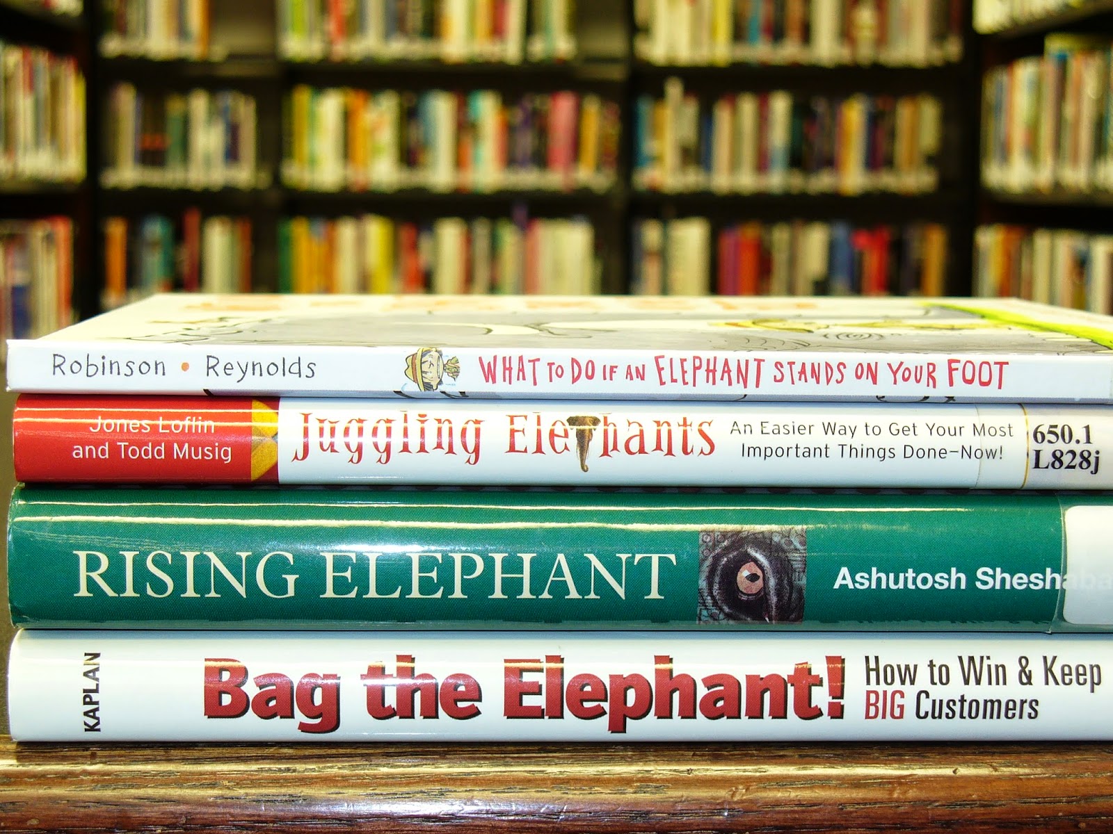 library news you can use Oh, Those Pesky Elephants!
