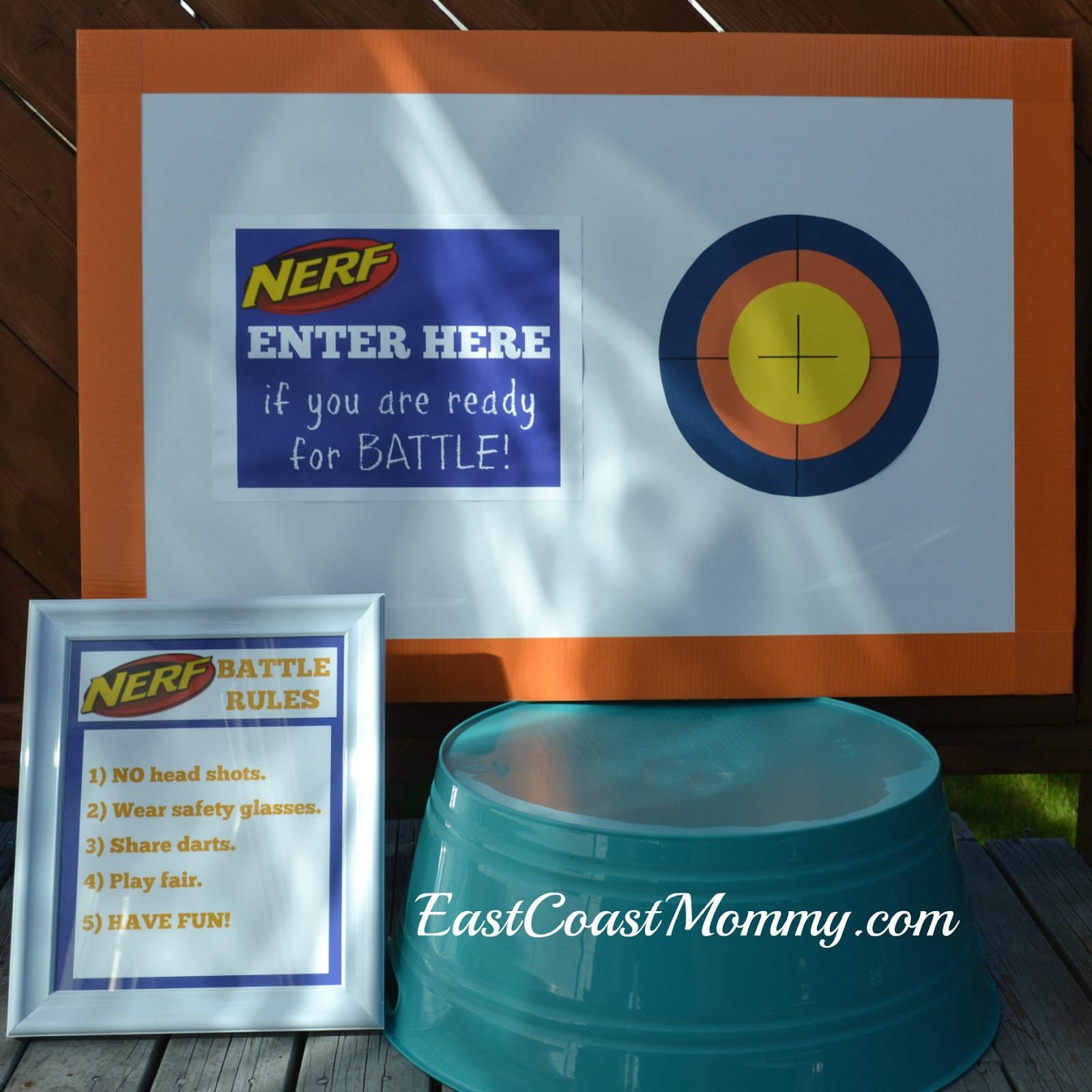 East Coast Mommy NERF Party Signs