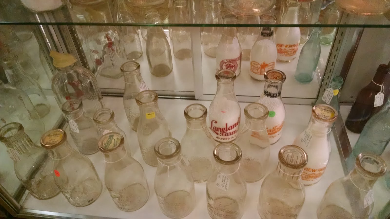 Milk Bottles at Red Mill Antique Center