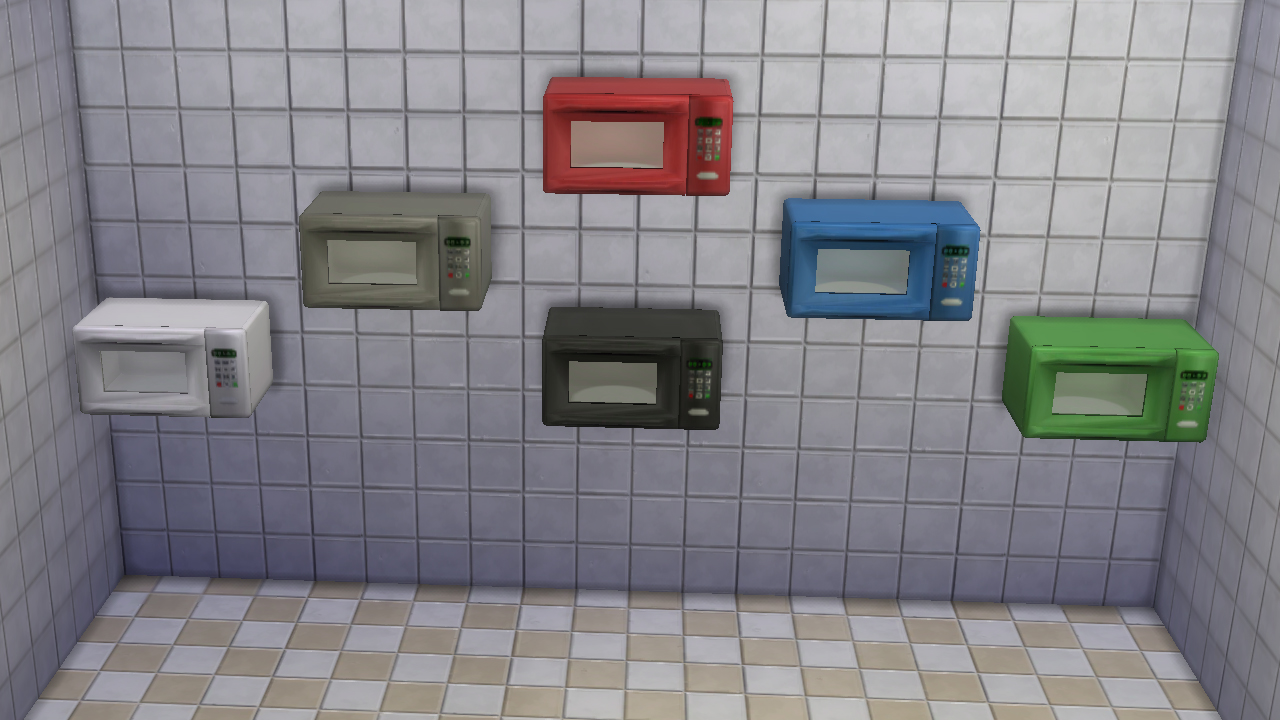 My Sims 4 Blog Wanted. Functional Wall microwave. by necrodog