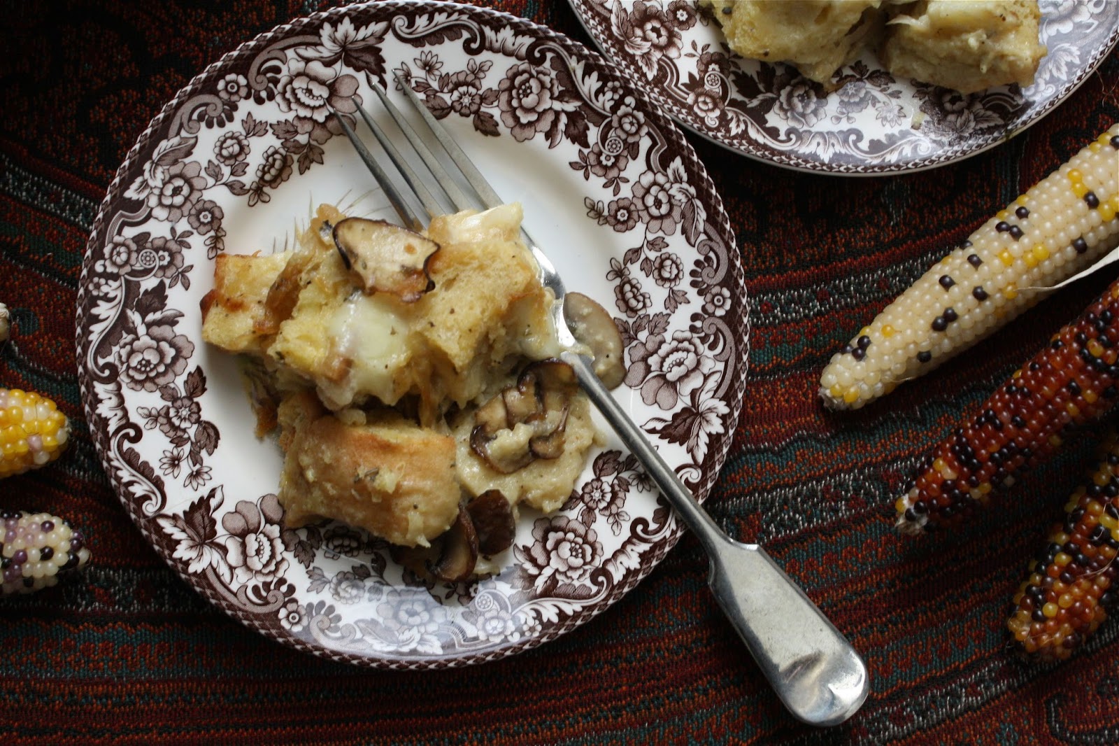 salted sugared spiced™ Caramelized Onion and Mushroom Bread Pudding