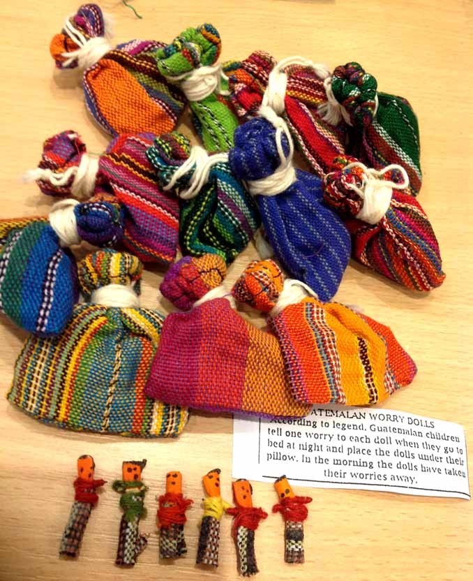 Terrapin Trading 6 Handmade Fairtrade Worry Dolls – Traditionelle Sorgenpuppen Aus Guatemala, Im Stoffsäckchen