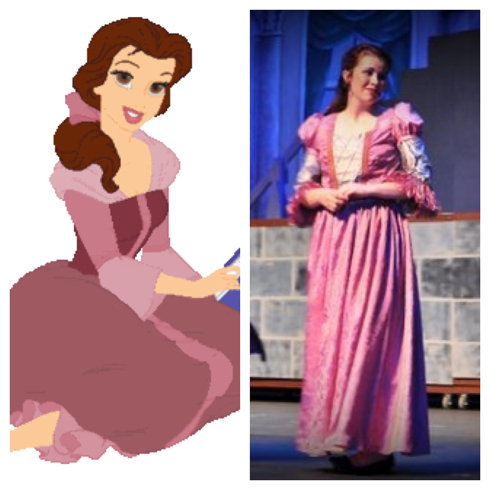 The Costume Seamstress: Belle's Pink Dress