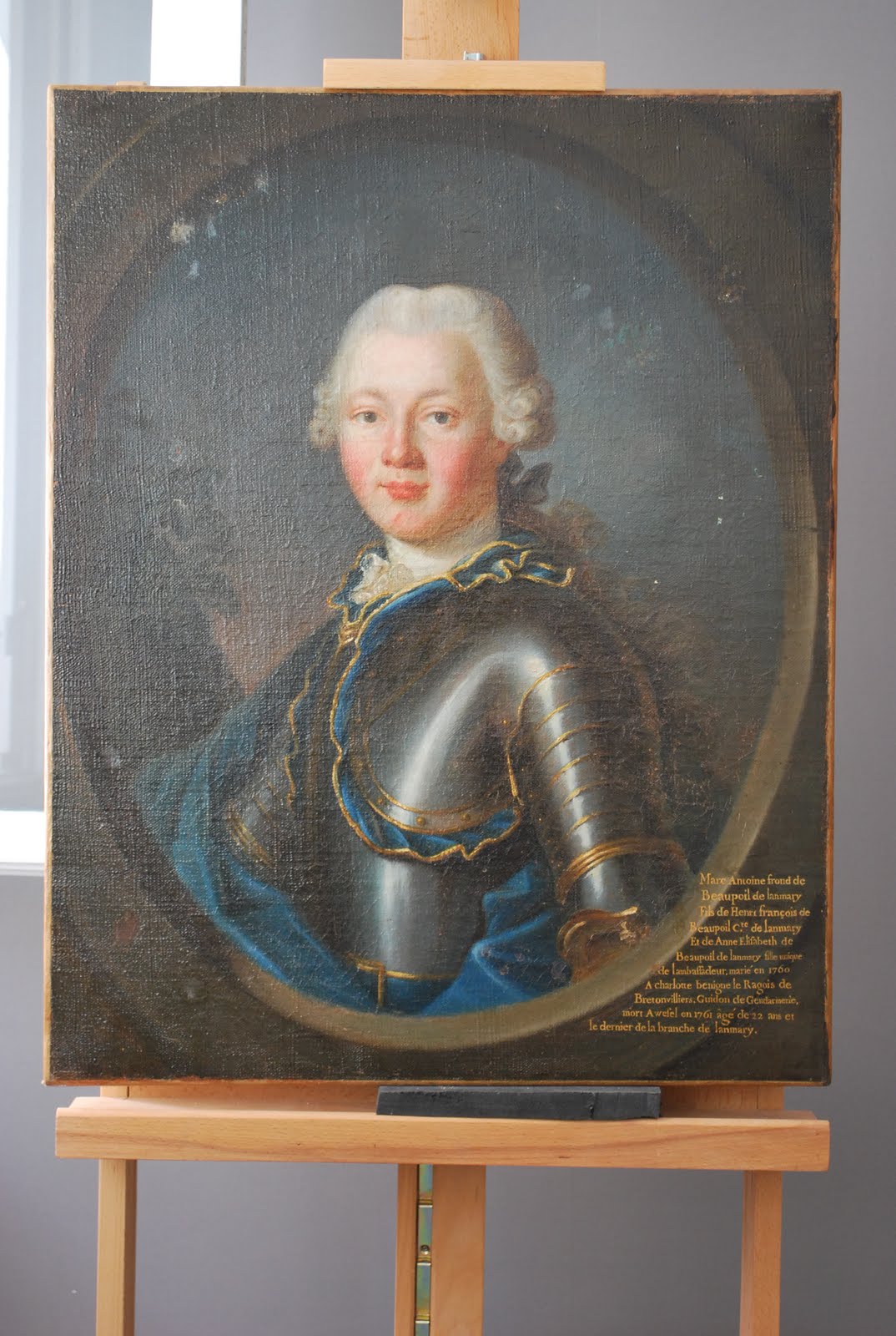 Visite d'atelier Restauration d'oeuvres d'art Portrait de Marc