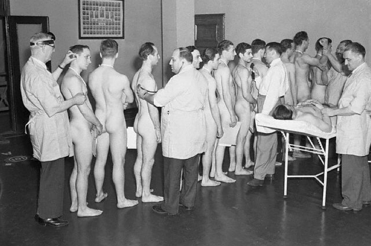 Nude male medical exam doctor