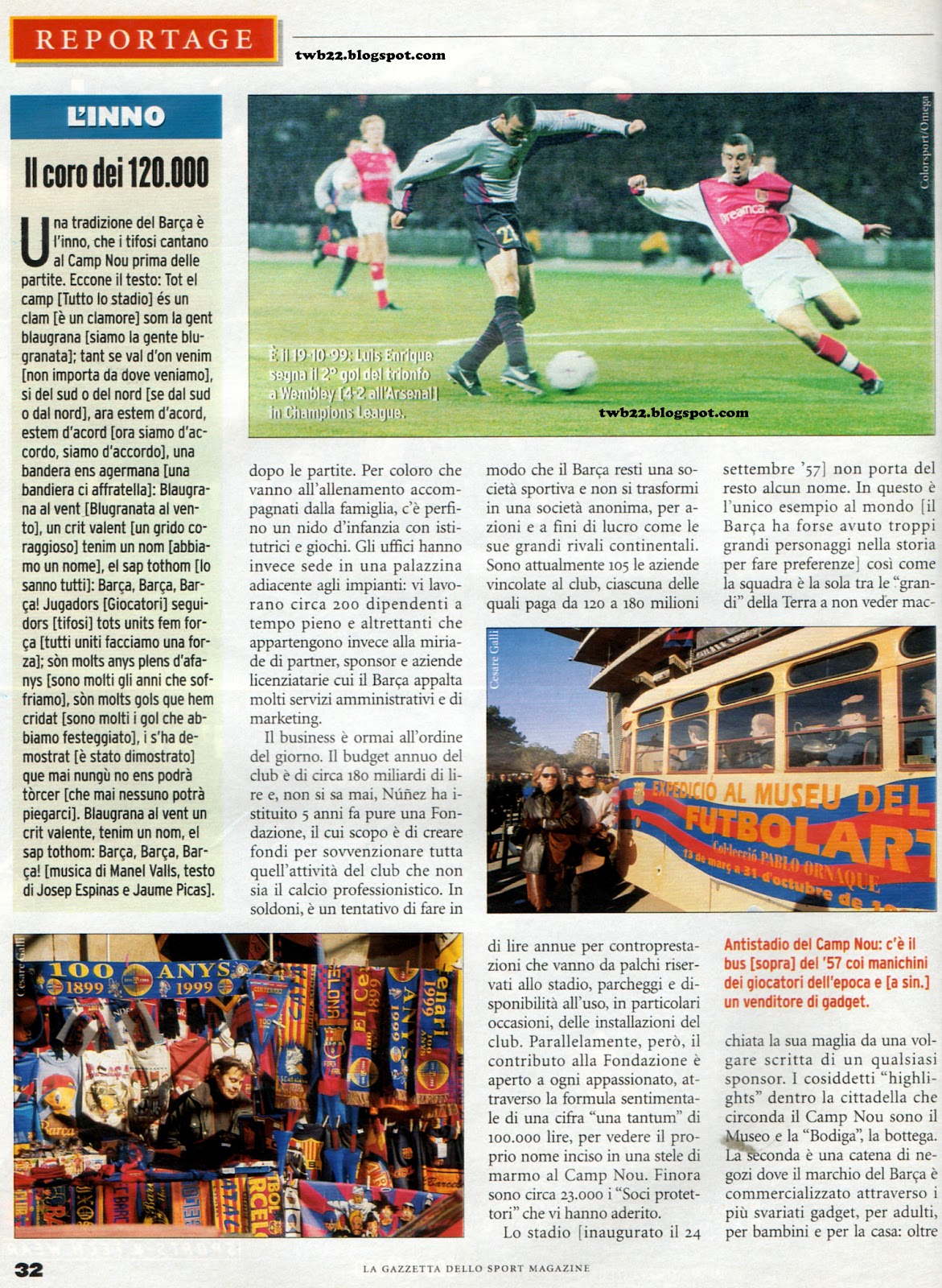 TWB22 Ligue des Champions 1999 2000 Barcelone Chelsea