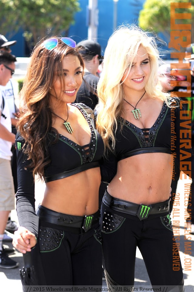 Gorgeous Monster Energy Girls Janey B and Madison Louch Spotted at 2015 Formula Drift Long Beach @Hello_Janey @MadisonLouch
