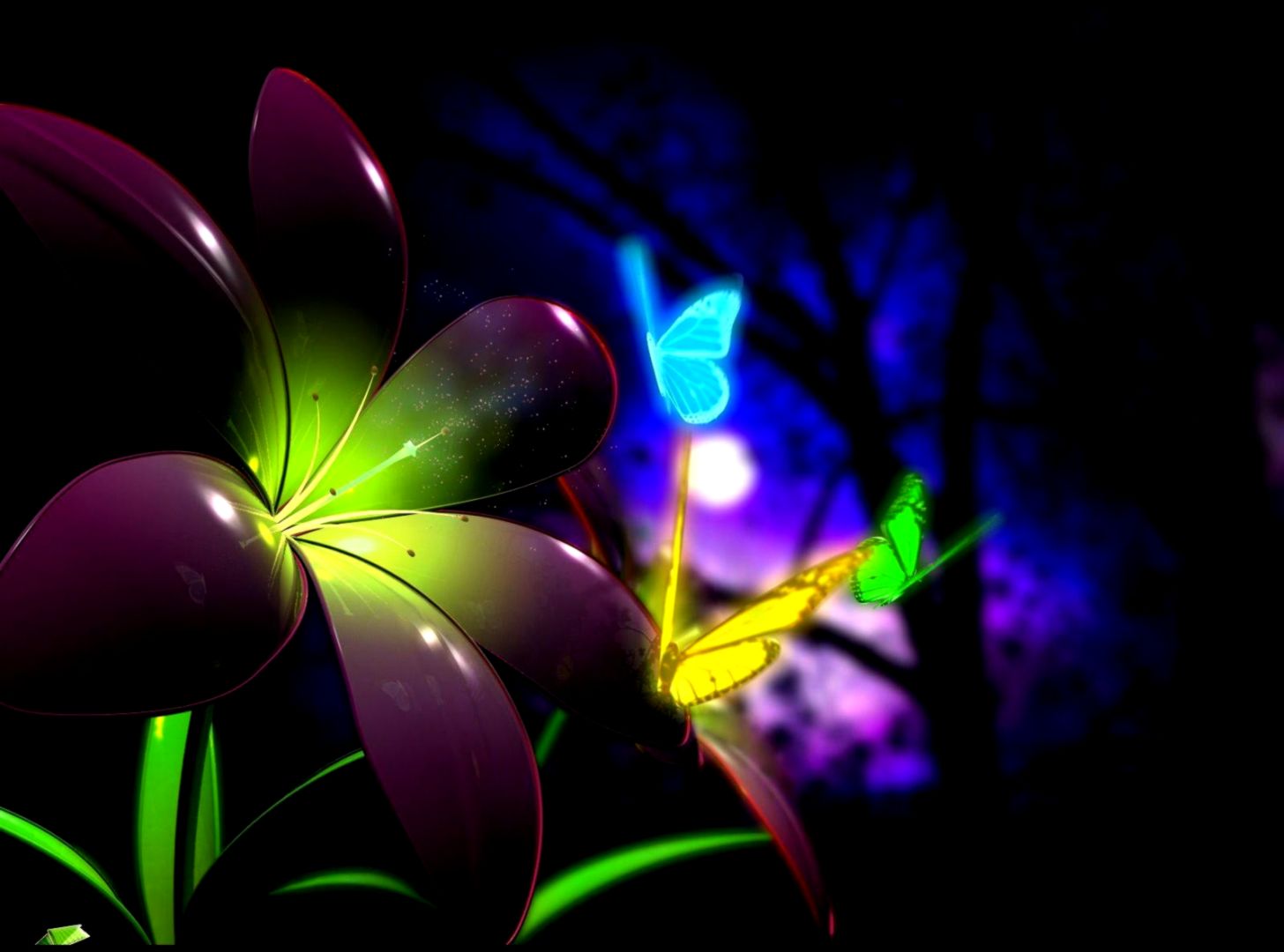 3D Flowers Desktop