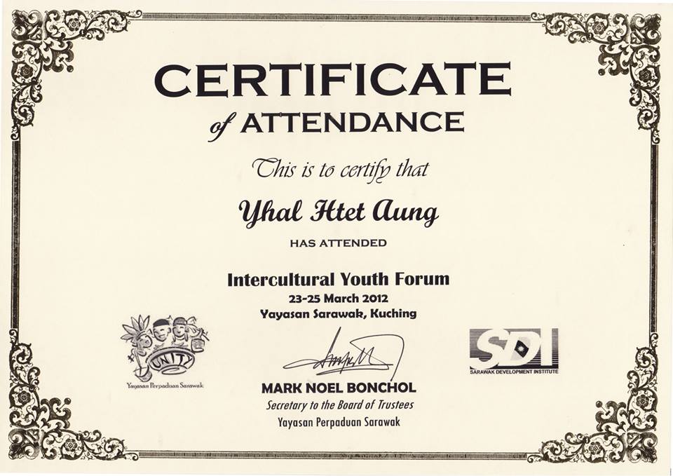 Certificate in Intercultural Youth Forum
