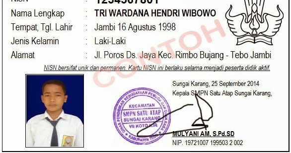 3 Digit Pertama Nisn Tidak Harus Sama Dengan 3 Digit Terakhir Tahun Lahir Peserta Didik Dalam Proses Verval Pd Dadang Jsn