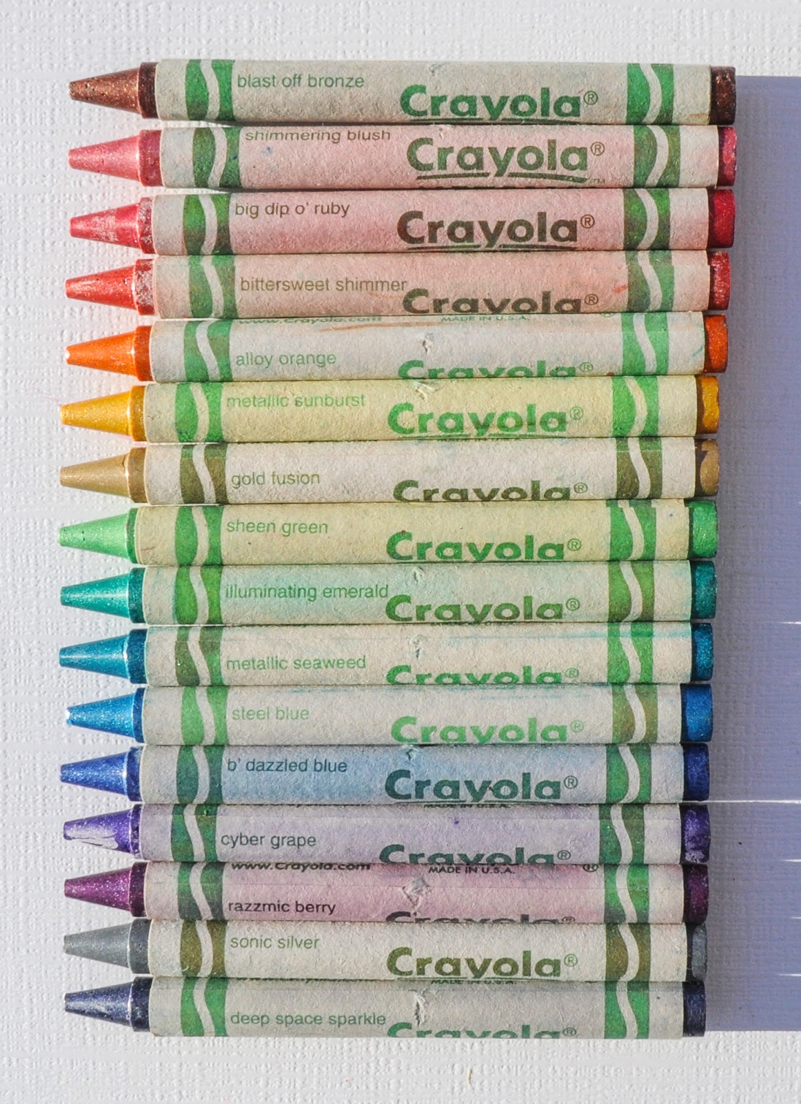 Crayola Metallic FX Crayons-16/Pkg - 071662088163